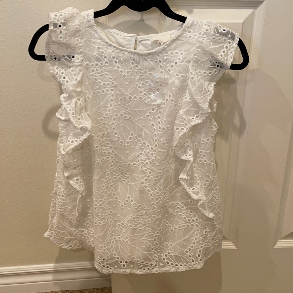White Lace Blouse from Dee Elly (brand new tags still on)